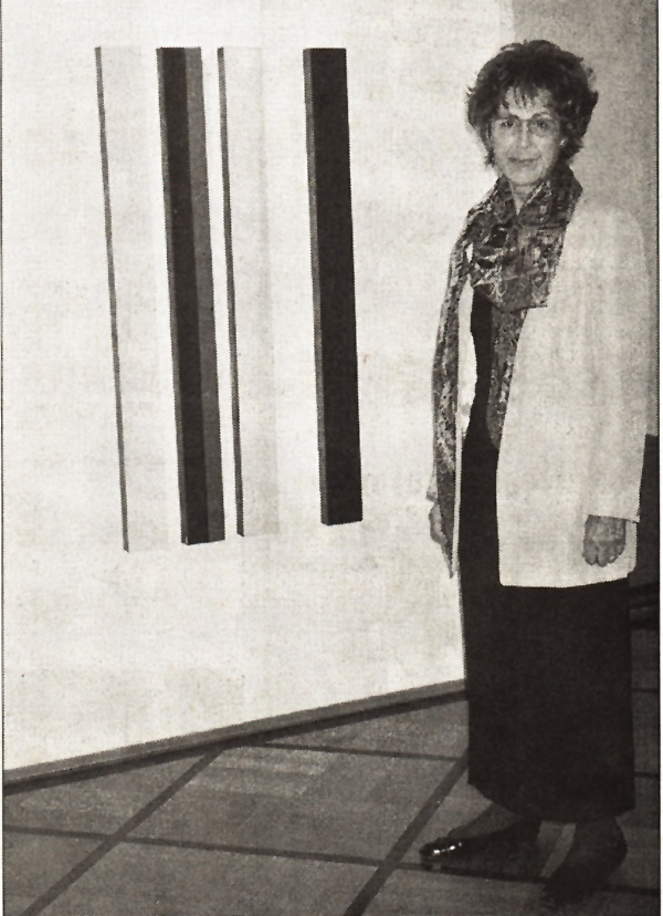 Anne Rüede 1999 in der Galerie Esther Münger in Burgdorf.
