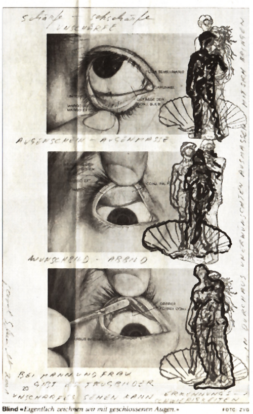 «Eigentlich zeichnen wir mit geschlossenen Augen»: Werke von Pavel Schmidt 2001 im Kunsthaus Grenchen.