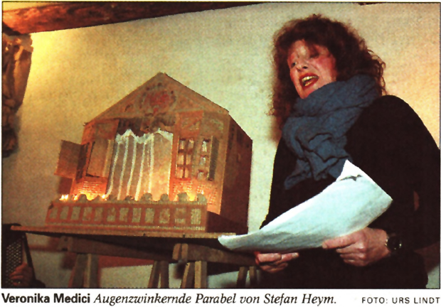 Veronika Medici 2001 in der Freitagsgalerie Solothurn.