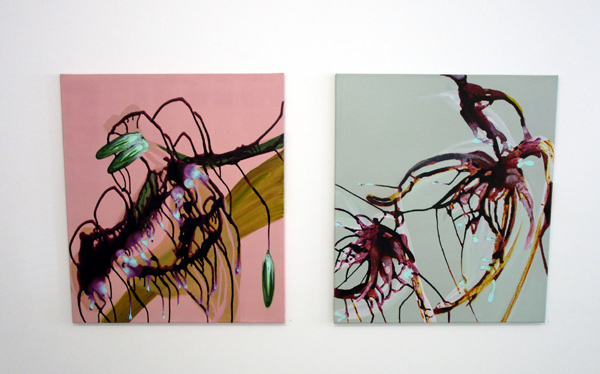 Werke von Judith Nussbaumer im Jahr 2026 in der Galerie Rössli, Balsthal. (Foto: Eva Buhrfeind) Werke von Judith Nussbaumer im Jahr 2026 in der Galerie Rössli, Balsthal. (Foto: Eva Buhrfeind)