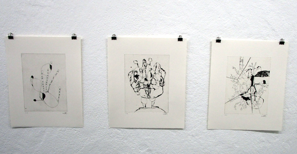 Werke von Karin Späti 2026 im Raum für Kunst Löiegruebe Solothurn. (Foto: Eva Buhrfeind) Werke von Karin Späti 2026 im Raum für Kunst Löiegruebe Solothurn. (Foto: Eva Buhrfeind)