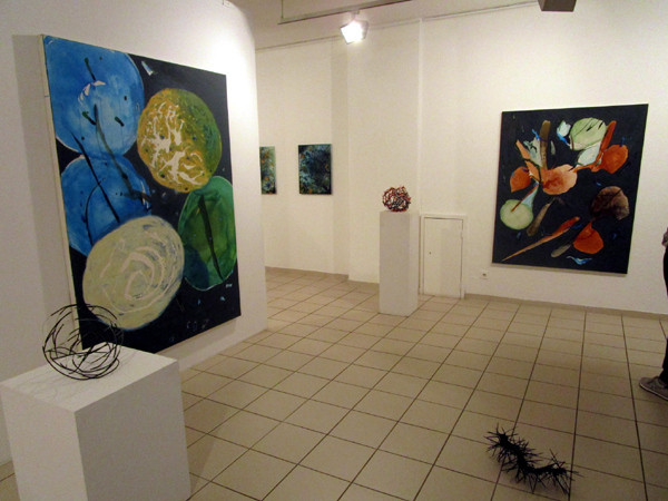 Werke von Helga Schuhr 2013 in der Galerie Artesol Solothurn.