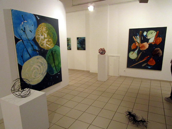 Werke von Helga Schuhr 2013 in der Galerie Artesol Solothurn.