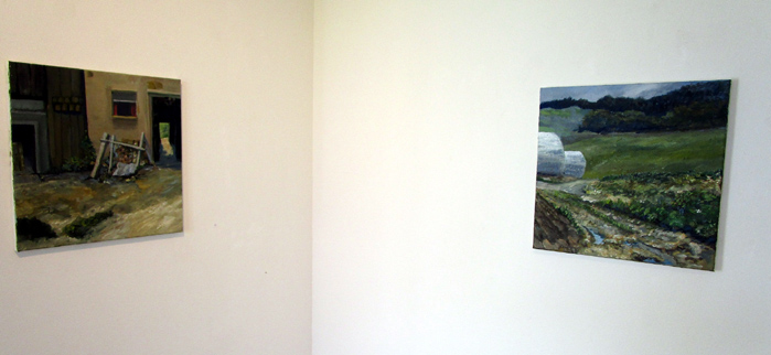 Werke von Boris Billaud 2025 im Schloesschen Vorder-Bleichenberg, Biberist. (Foto: Eva Buhrfeind)