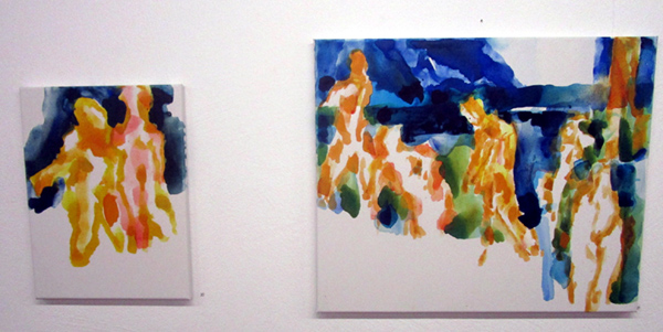 Werke von Max Hari 2025 in der Galerie Rössli, Balsthal. (Foto: Eva Buhrfeind)