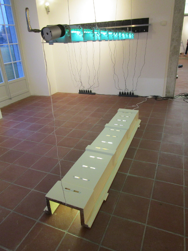 Werk von Andrea Gerber 2025 im Schlösschen Vorder-Bleichenberg in Biberist. (Foto: Eva Buhrfeind)