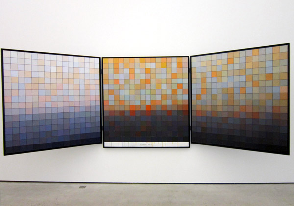 Triptychon von Stijn Cole 2019 im Haus der Kunst St. Josef in Solothurn. (Foto: Eva Buhrfeind) 