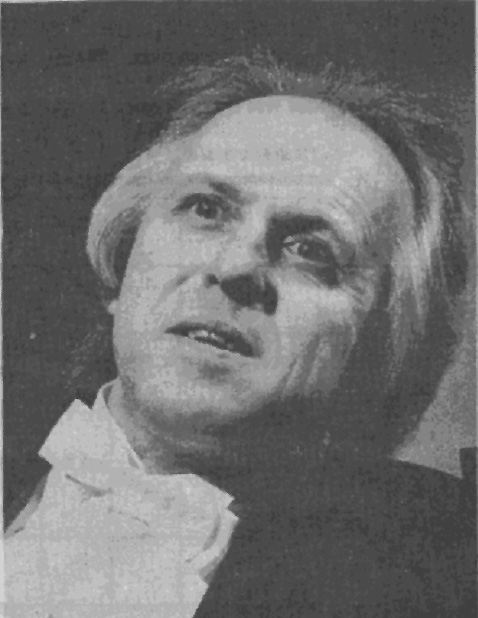 1992 im Atelier-Theater Bern: Walter Andreas Müller in der Rolle des Kontrabassisten.