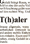 T(h)aler - 18. Oktober 2012